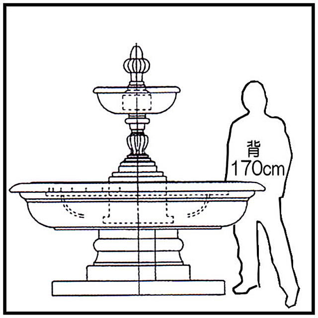 大型 噴水 FF-101500 パレルモ 